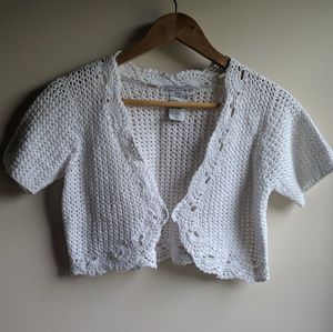 Madison Leigh petite crochet crop cover